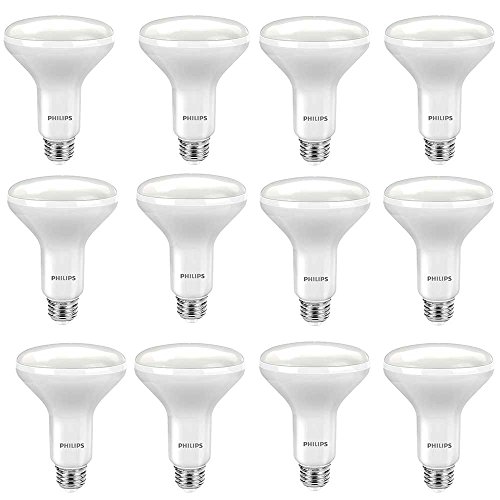 Philips 466029 65W Equivalent Soft White Dimmable BR30 Led Light Bulb12 Pack