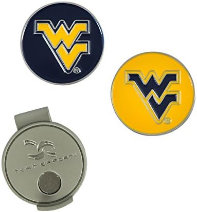 Team Effort West Virginia Mountaineers Hat Clip & 2 Ball Markers