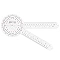 JoGensko 12 Inch Goniometer for Orthopaedic Use, 360 Degree Large Size Plastic Goniometer?Physical Therapy Angle Protractor Ruler for Knee Joints, Elbow, Shoulder or Hip