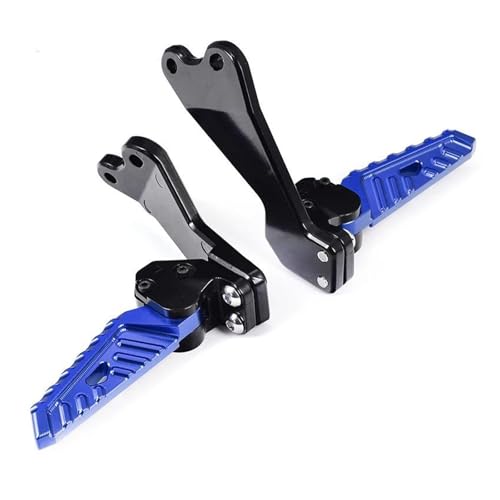 Pédale de passager arrière NMAX155 pivotante bleue contre la fatigue des jambes en duo
