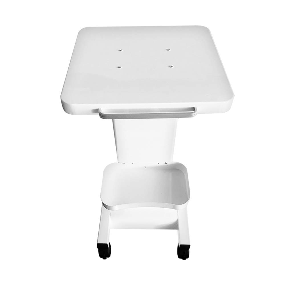 Carrito médico portátil para salón de belleza con compartimento de almacenamiento y ruedas universales silenciosas para herramientas de belleza (con enchufe)