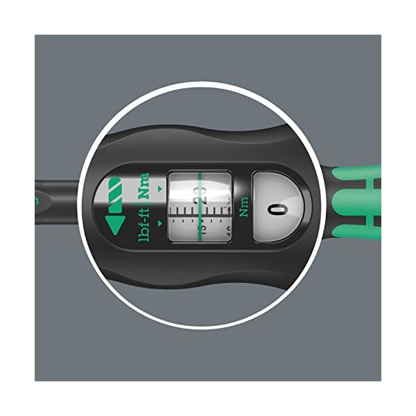 Wera 05075620001 Click-Torque C 1 Drehmomentschlüssel mit Umschaltknarre Schwarz, Grün, 1/2", 10-50 Nm – Bild 6