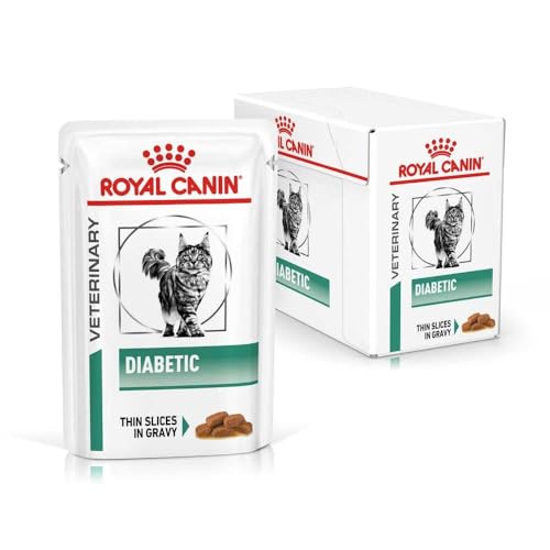 Royal Canin Feline Adult Diet S/O - Bolsas de comida húmeda para gatos diabéticos para adultos, 48 x 85 g