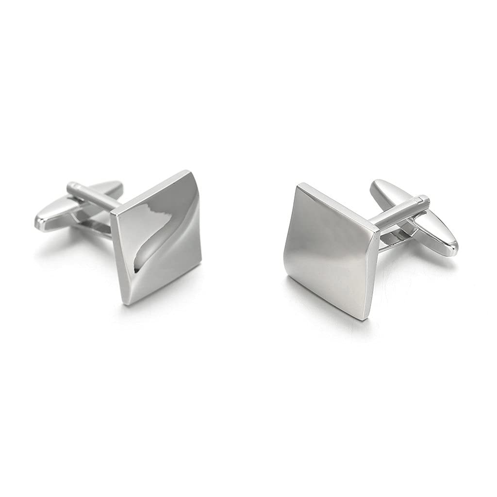 Herren-Hemd-Manschettenknöpfe, Silberne Manschettennägel, Manschettenknöpfe, Herren-Hemd-Accessoires (Farbe: Silber, Größe: wie abgebildet)