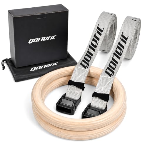 Anillas de Gimnasia y Calistenia Gorilant de Madera Premium – Anillos para Entrenamiento en Casa y Espacios Reducidos – Calidad Profesional (32)