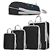 YYDSLEE koffer Organizer Packtaschen Set 4-teiliges Compression Packing Cubes Wasserdichtes Packwürfel Gepäck Aufbewahrungstaschen Kleidertaschen Backpack Verpackungswürfel Packtaschen Komprimierbaren MI 4 günstig Kaufen-YYDSLEE koffer Organizer Packtaschen Set 4-teiliges Compression Packing Cubes Wasserdichtes Packwürfel Gepäck Aufbewahrungstaschen Kleidertaschen Backpack Verpackungswürfel Packtaschen Komprimierbaren