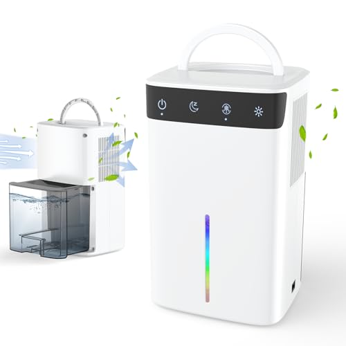 Deumidificatore 2600ML,Deumidificatore Casa Portatile Alta Efficienza,Ultra Silenzioso,Controllo...