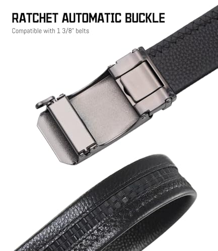 Personalized Men's Leather Ratchet Belt - Custom Engraved For Husbands, Dads & Groomsmen4