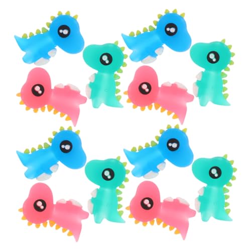 QUMIIRITY 30個 恐竜シリコンペンキャップ かわいい動物形状 ペン先保護ソフトカバー 学生向け文具アクセサリー 筆延長器