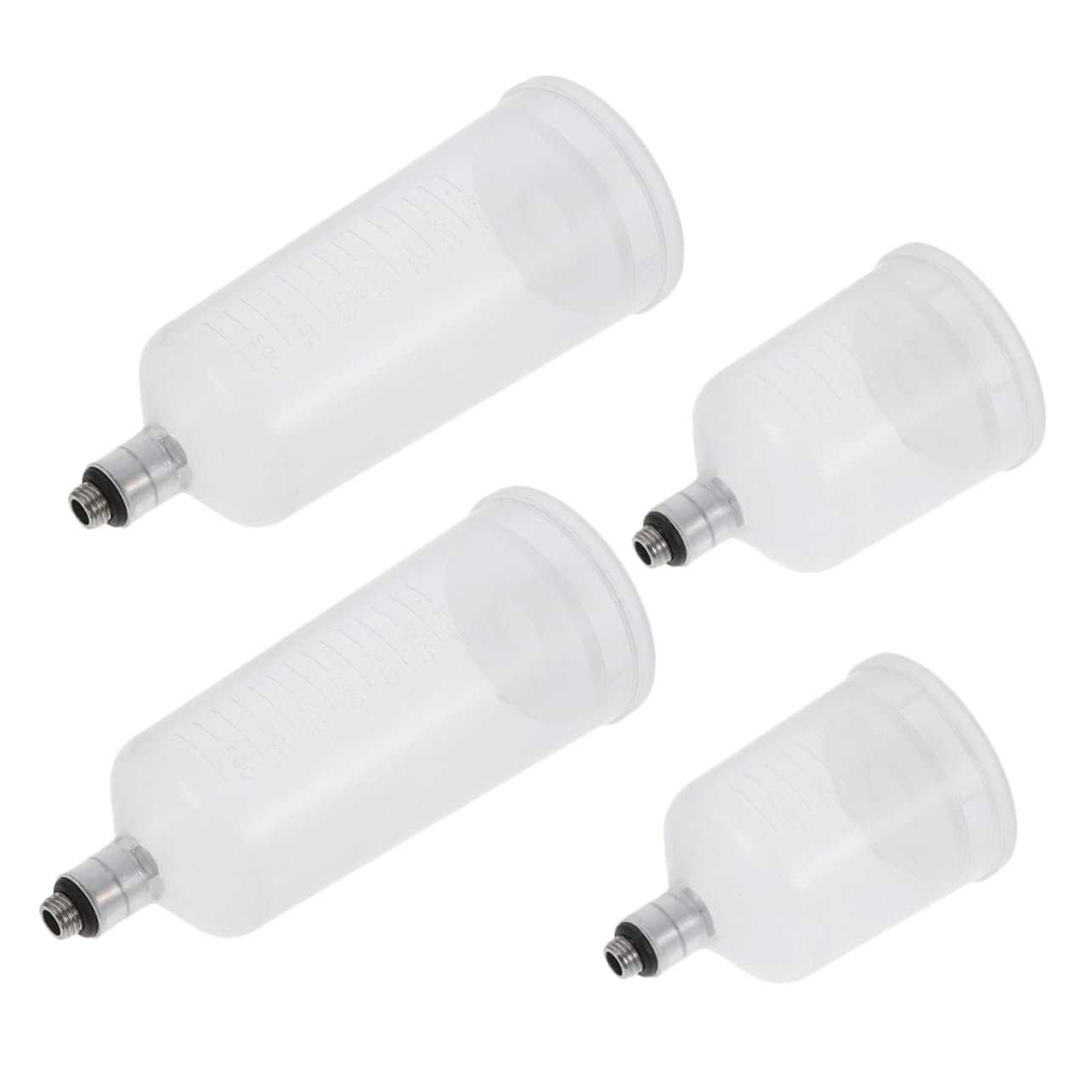 JOINPAYA Professional Airbrush Painting 4pcs Split-Type Replaceable Cups Precision Nozzle for Vibrant Artwork