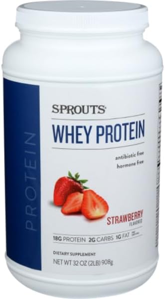 Generic Sprouts Whey Protein Strawberry - 32 oz