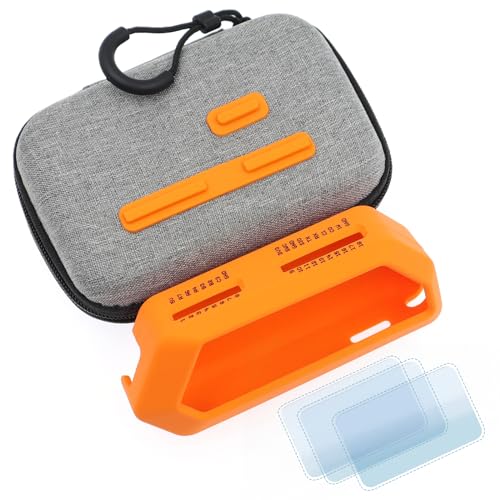 HCJYC 5 in 1 Protective Accessories Soft Silicone Case & EVA Carrying Case & 3 Pack of Screen...