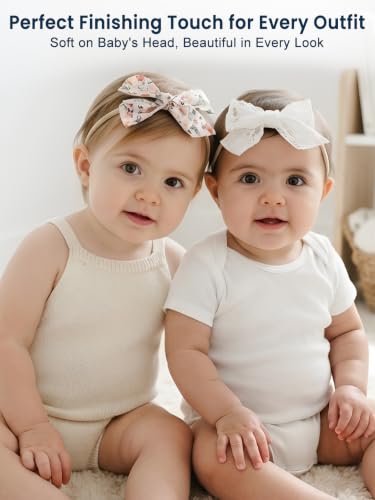 Image of POLKA TOTS Baby Hairbands for Kids Girl | Cute Stretchable Hair Bands for Baby Girls | Kids Hair Accessories | Elastic Infant Hairband | Toddler Hair Clips (Pack of 5)