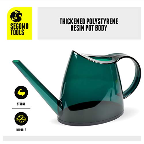 Segomo Tools 40 Ounce, 1.2 Liter, 1/3 Gallon Small Green Indoor Long Spout House Watering Can - WC40 - Thumbnail 2