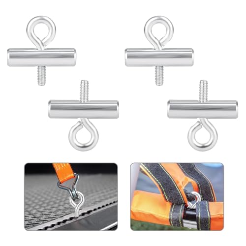 Linkstyle 4 Piezas Tope de Refuerzo, Topes de Riel Toldo de Bloqueo para Rieles de Refuerzo para Caravana, Autocaravana, Barco, RV Equipo de Tienda (8-10 mm)