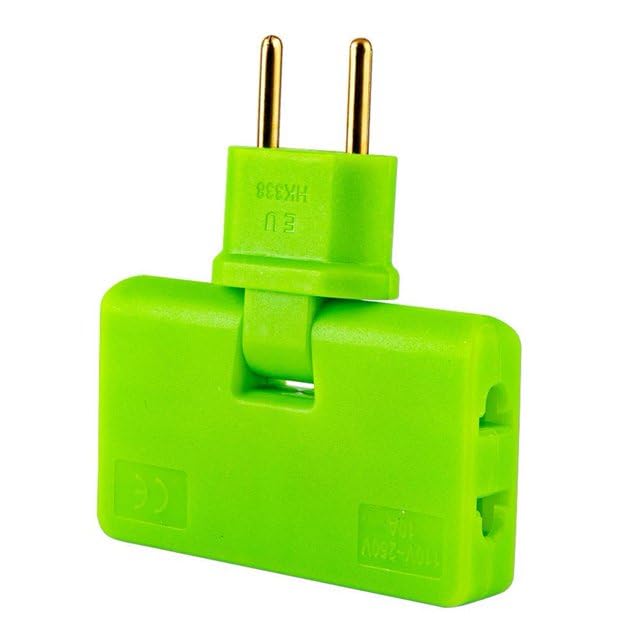 3 Way Wall Outlet Extender, 1 Prong Plug Adapter, Travel Wall Outlet Extender with 180° Swivel Plug, 3 in 1 Wall Outlet Extender, Plug and Play