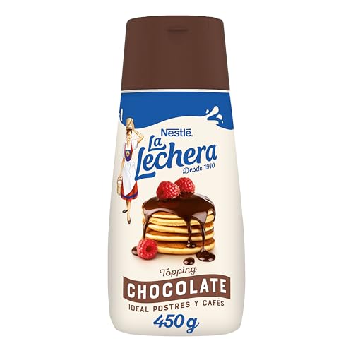 NESTLÉ LA LECHERA Topping Chocolate Botella Sirve Fácil 450g