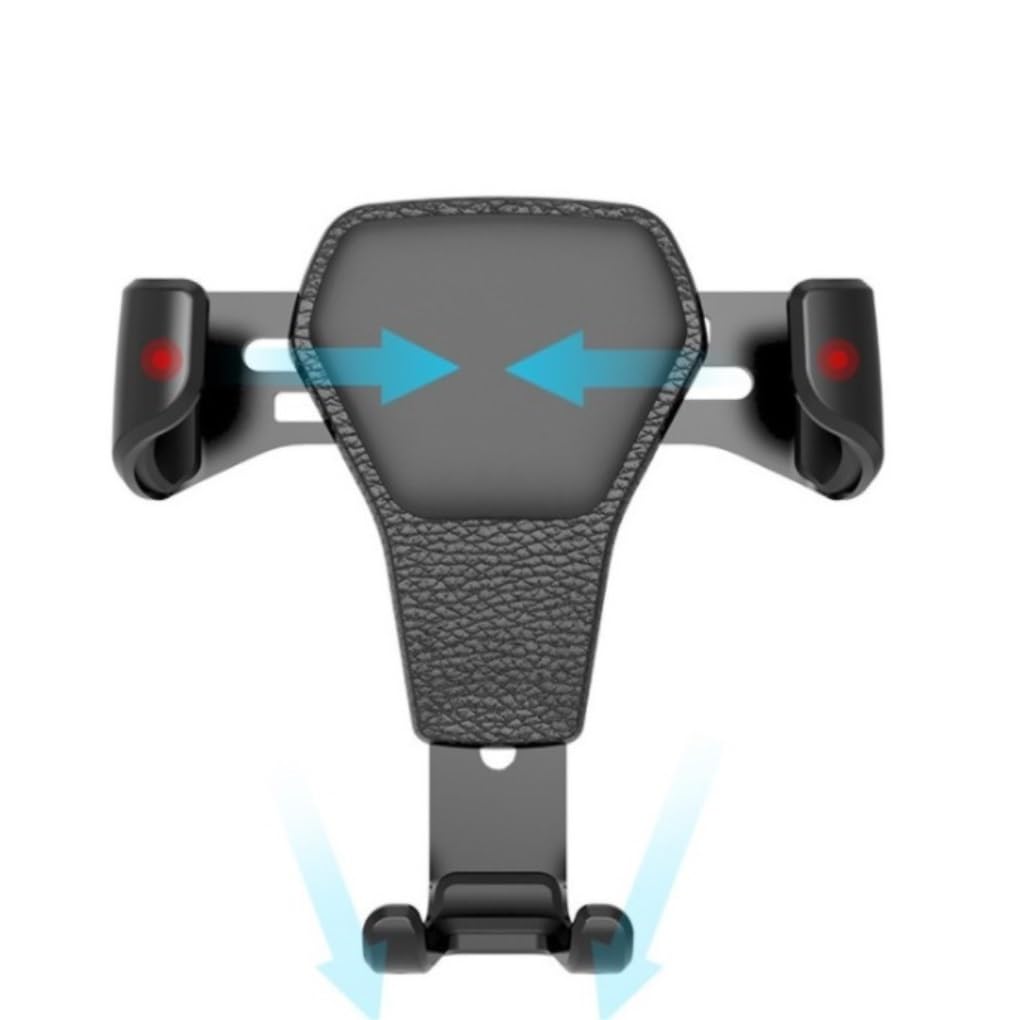 Robusto Soporte Movil Coche Soporte para teléfono móvil para Coche, instalación de Clip para Aire Acondicionado, Soporte GPS para para Plegable Duradero(Black)