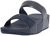 FitFlop New Women's LULU Crystal Embellished Slide Midnight Navy 9