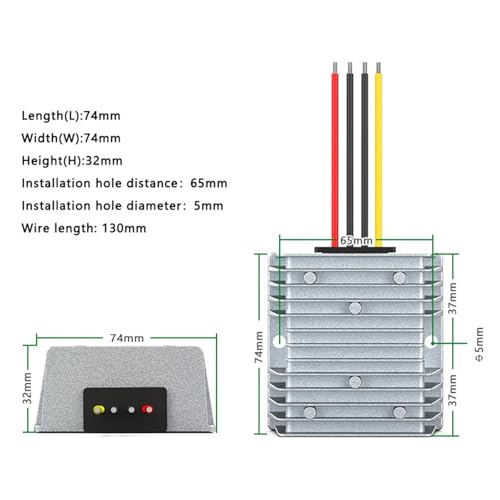Régulateur de tension CC 13.8V 10A convertisseur boost buck de 9-36V