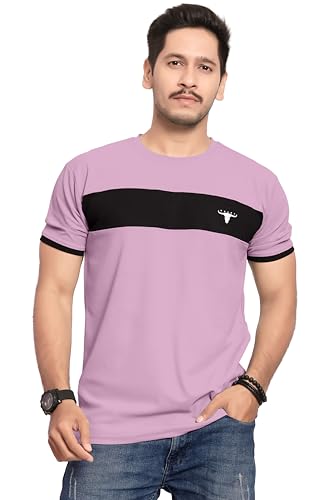 Image of Men's Polister Solid Round Neck Half Sleeve Shirt(D P K P-1284)