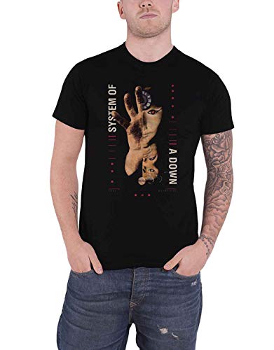 Standard Unisex Sizing System Of A Down T Shirt Pharoah Band Logo Nuovo Ufficiale Uomo Nero Size L