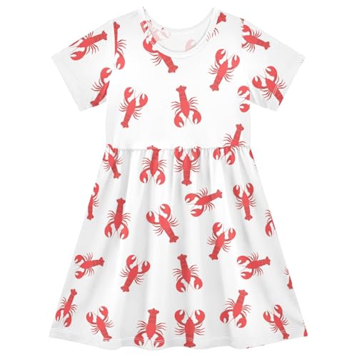 Girls Summer Dress Short Sleeve Toddler Girl Princess Dresses Kids Casual 2-8 Years