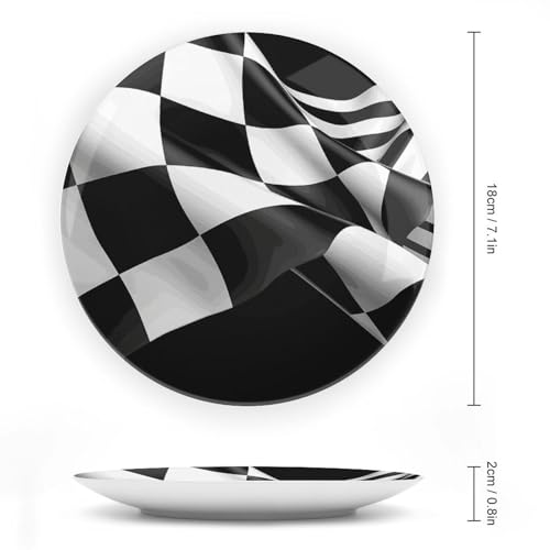 Plato Decorativo Bone China Blanco con Soporte 7in miniatura 2