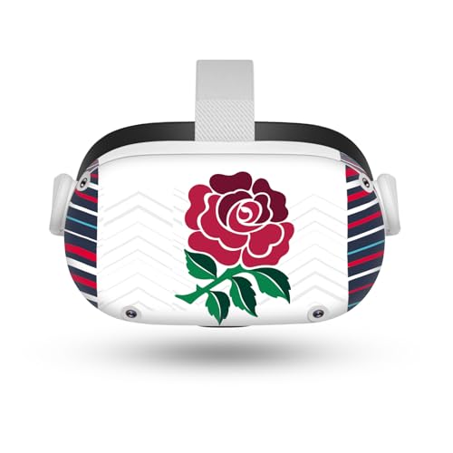Head Case Designs Officially Licensed England Rugby Union Home 2024/25 Crest Kit Vinyl Sticker Skin Decal Cover Compatible with Meta Quest 2