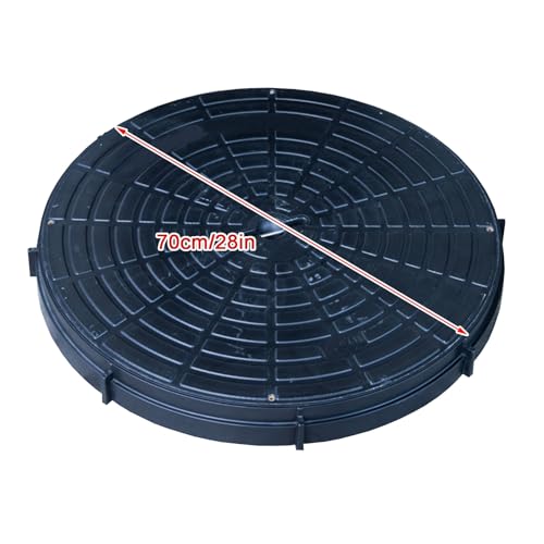 Couvercle de regard robuste de 71 cm, finition moulée supérieure - 3