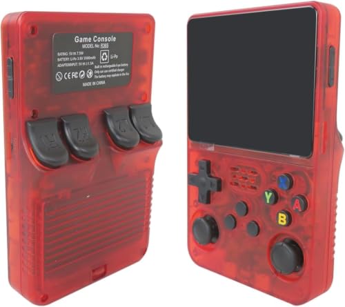 Image of PLUSPOINT Portable Retro Handheld Game Console R36S(64GB) with 20000+ Classic Preloaded Video Games, 3.5 Inch IPS Display,Rechargeable Long-Lasting Battery Backup, Retro Pocket Arcade Gaming Device