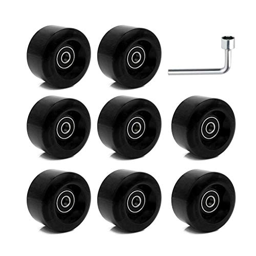8 Pack Roller Skate Wheels with Bearings Installed, Outdoor Roller Skate Wheels...