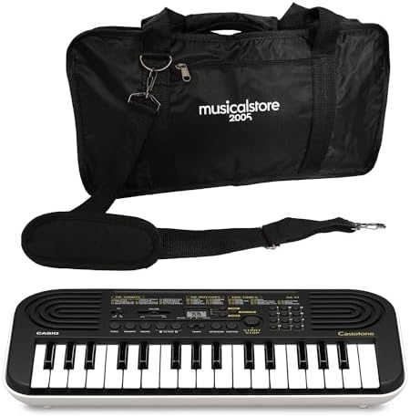Tastiera Digitale Casio SA-81 44 Tasti - Con Borsa E Alimentatore, Ideale Per Principianti