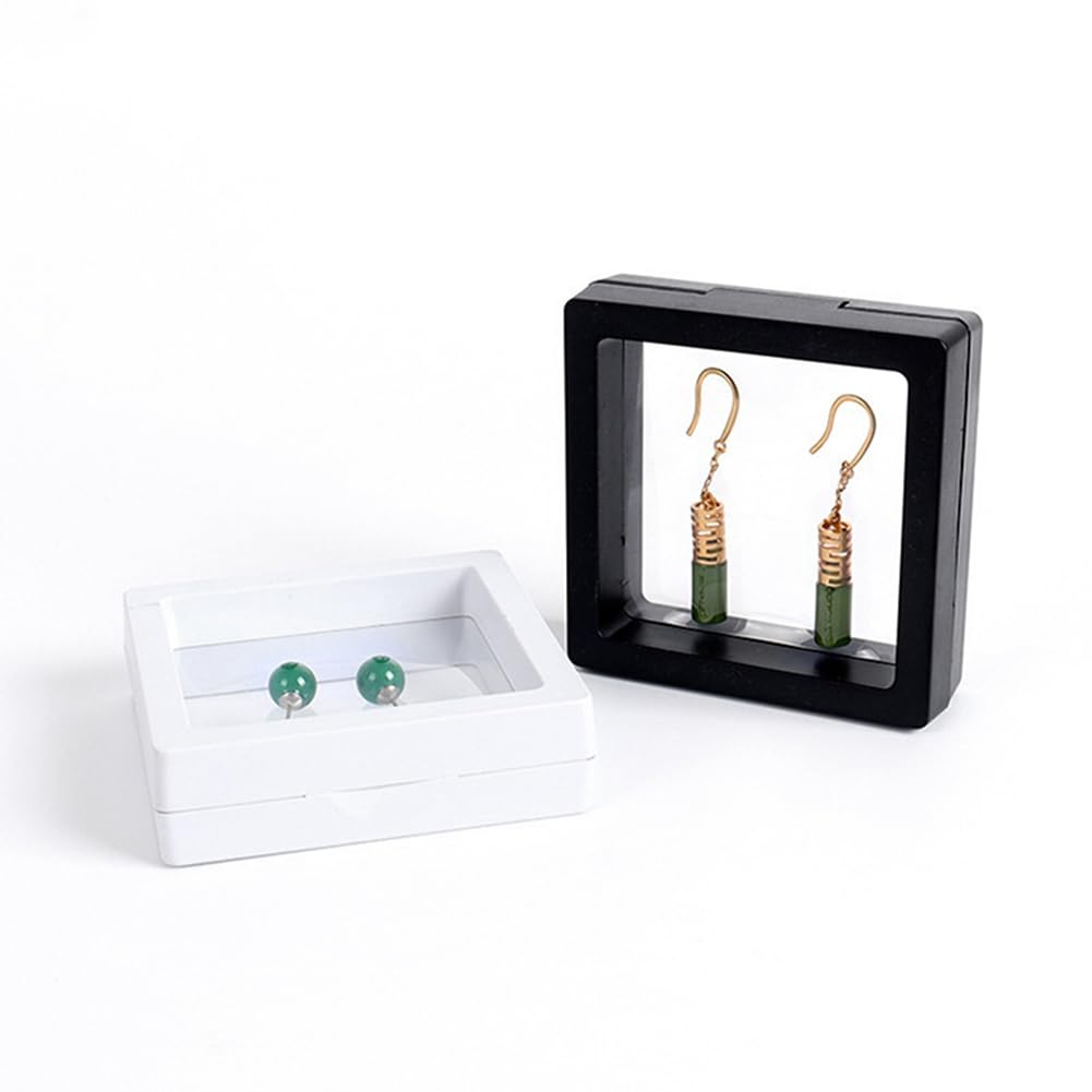 30 pezzi 3D Floating Coin Display Frame Stand Scatole di Immagazzinaggio per Gioielli Anello Orecchini Monete Medaglie Sfida Medaglia Titolare B Facile da Usare