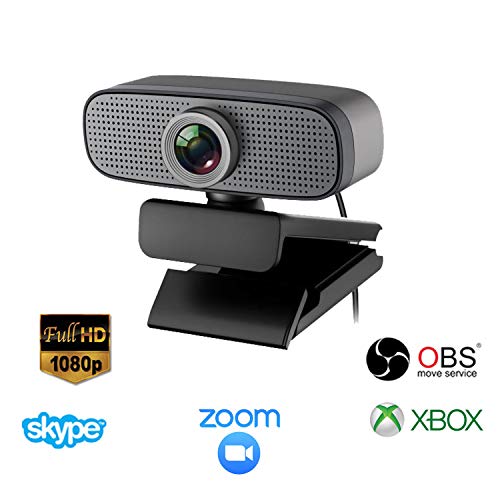 Full HD Webcam 1080p, USB Streaming Webcam, Computer Laptop Camera for Online Teaching