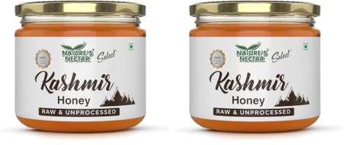 Image of Nature's Nectar Kashmir Acacia Honey 400gm | 100% Pure Raw and Unprocessed Honey | NMR Tested (Pack of 2)