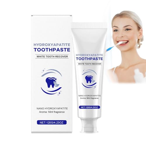 Hidroxiapatita Pasta de dientes Sin Fluoruro, Pasta de Dientes Reparación de Caries, Pasta dental Blanqueadora de Toothpaste, Hidroxiapatita para la gingivitis (1)
