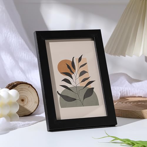 8x12 Photo Frame Black Sturdy Wood Composite Photo Frame with Semi-Tempered Glass Picture Frames for Wall and Tabletop Display Black Frames