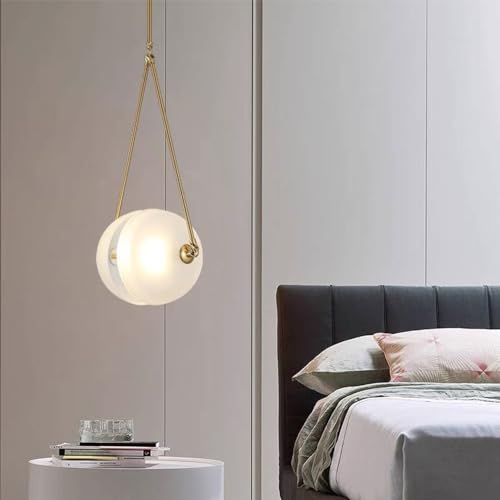 Plafonnier moderne en cuivre avec technologie LED et cordon ajustable - 4