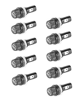 ERH India (Pack of 10) 6 X 30 mm Size Glass Fuse Holder 250V 3A 5A 10A 15A 20A 25A 30A 12mm Fuse Holder 5X20 PCB Panel Mount Fuse Holder