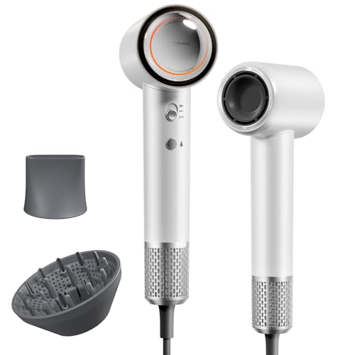Tideway Hair Dryer, Blow Dryer with Diffuser High-Speed Plasma Ionic Low Noise for Fast Drying, Travel Hair Dryer for Women and Man, Curly/Wavy & Long/Thick Color-Treated Hair H11