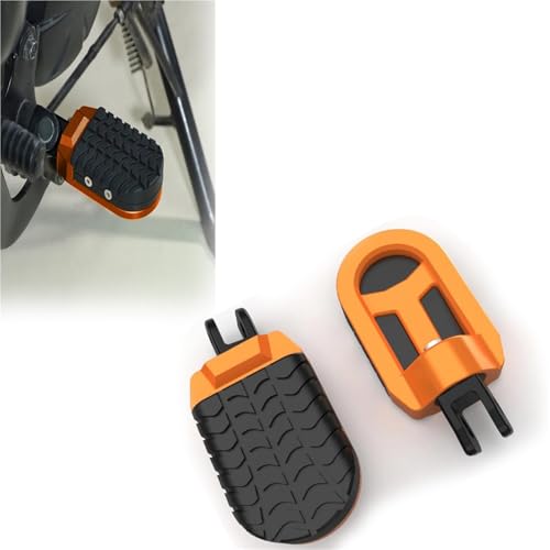 Repose-pieds Avant Orange pour Harley Softail Deuce FXSTDI Rénovation Moto de Custom