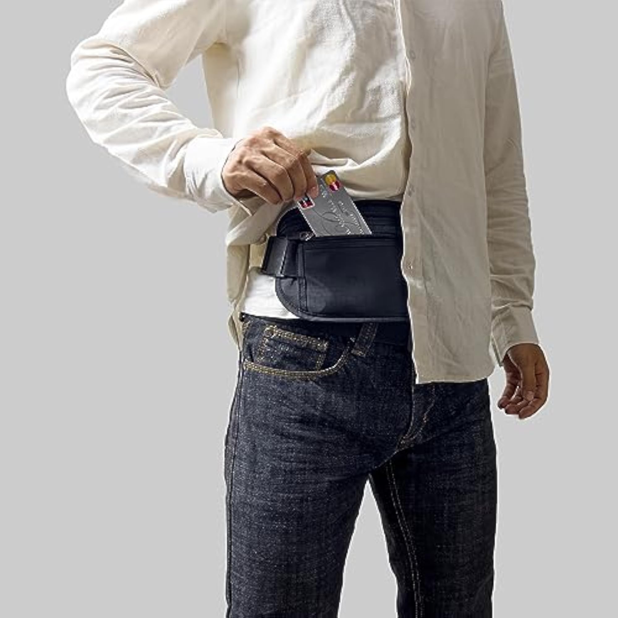 Ultralight RFID Money Belt for Travel Security