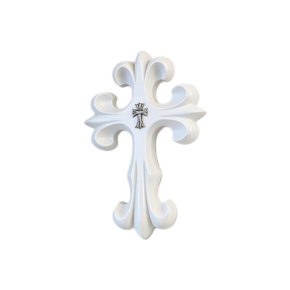 UDSKNV[KSL Vintage Wall Decoration-Ornament-Vintage Style for Home Room Bedroom-Carving Design Retro White