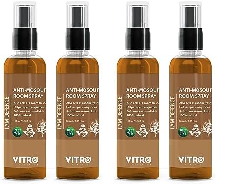 VITRO Anti Mosquito Repellent Room Spray 100 ml| DEET FREE|Acts as Room Freshener | Contains Lavender | Completely Herbal | Eucalyptus & Lemongrass Essential Oils | Baby-Safe, Skin-Safe, Plant-Safe | Irritant-Free, Chemical-Free (Pack 2)-image-31