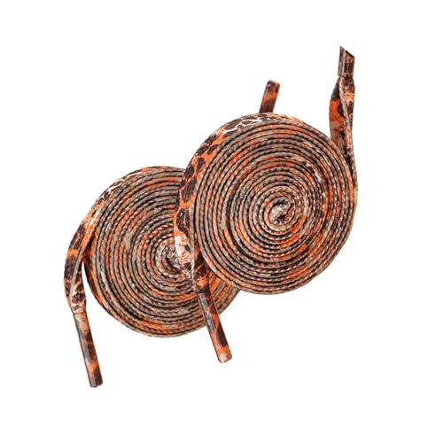 [OSNIYAW] Leopards Print Shoe Laces Polyester Shoe Laces 120cm Long Flat Shoelaces for Adults Kids Trainers Sneakers Running Sho