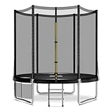 JUMMICO Trampoline extérieur Ø 183/228/305/366/427 cm, Trampoline de Jardin pour Enfants...