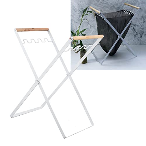 Müllsackständer, moderner Stil, weit verbreiteter Müllsackhalter für Terrasse, Hof, Garten Weiß - Image 3