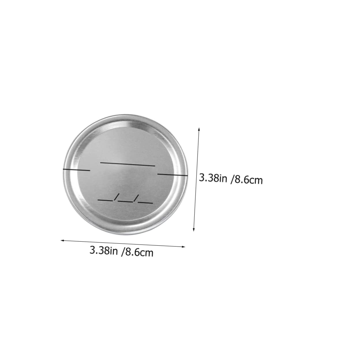 GALPADA 30pcs Jar Lids Tinplate Date Discs for Canning and Storage Airtight Seal for Food Preservation Compatible Standard Jars -temperature Resistant