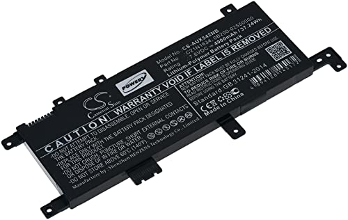 Batterij voor laptop Asus X542UA-DM593T, 7,6V, Li-Polymer